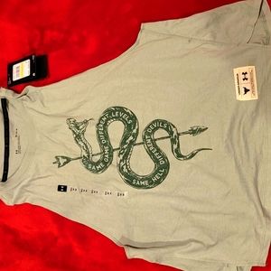 UA Project Rock women tank top light green, size M loose...